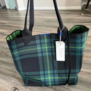 Rothy's Pine Tree Plaid Lightweight Tote